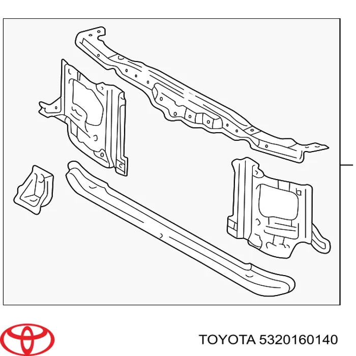 Comprar 5320160050 Toyota Soporte de radiador