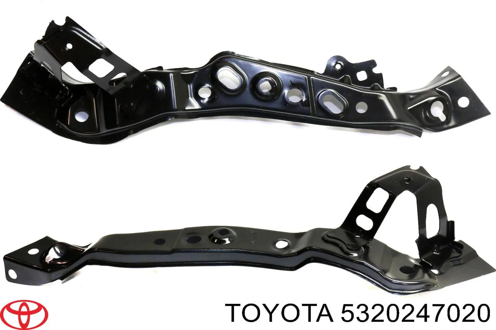 5320247020 Toyota soporte de radiador derecha (panel de montaje para foco)