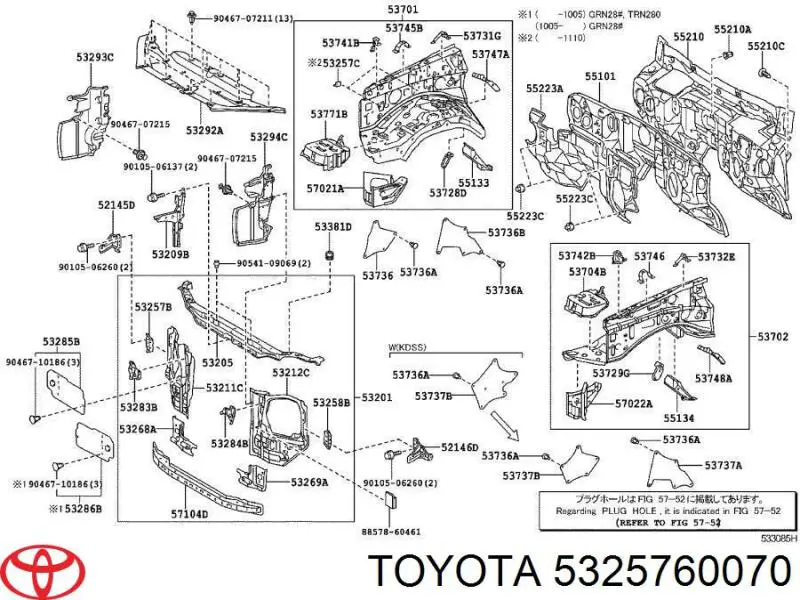 5325760070 Toyota