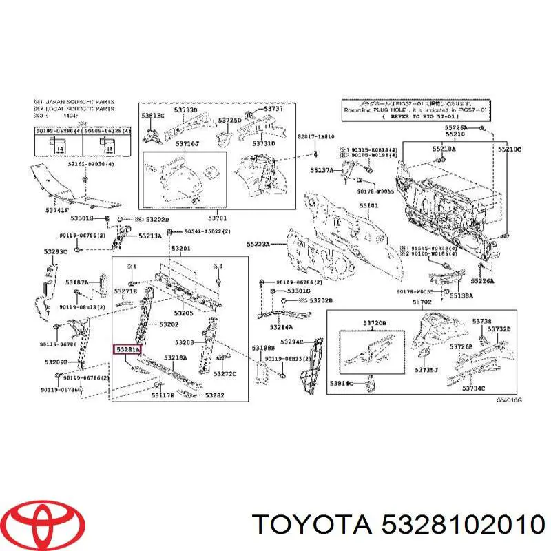 5328102010 Toyota 