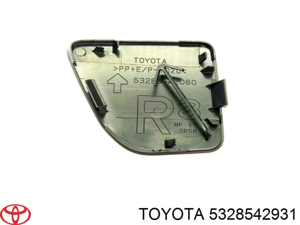 Cobertura de parachoques, enganche de remolque, delantera derecha para Toyota RAV4 (A3)