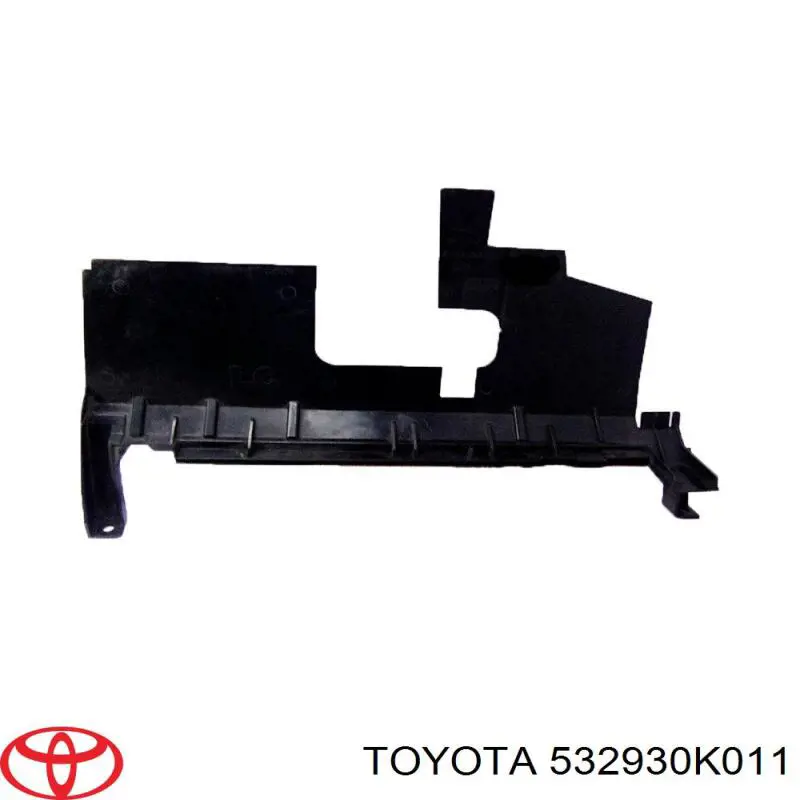 Comprar 532930K011 Toyota Deflector de aire del radiador derecho