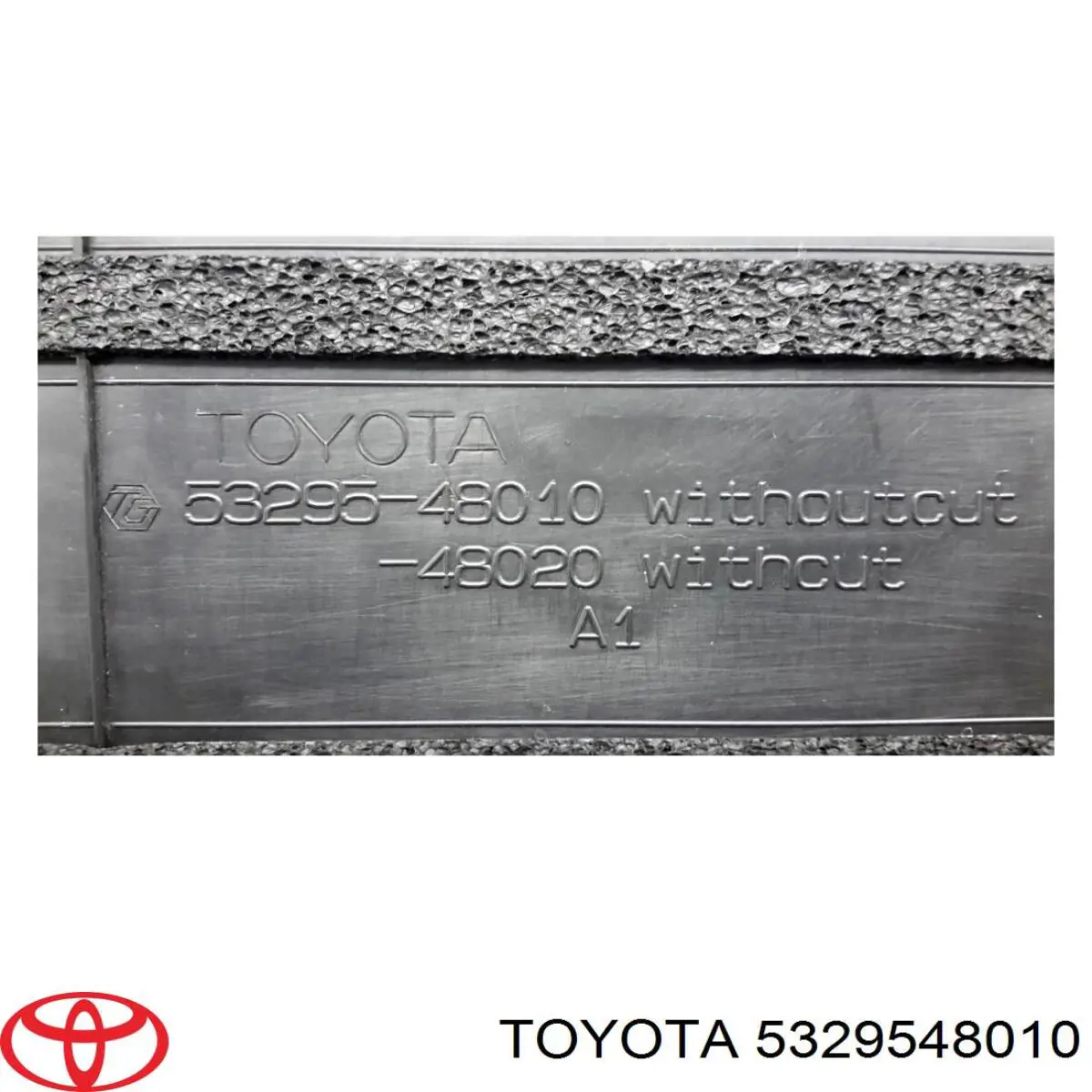 5329548010 Toyota ajuste panel frontal (calibrador de radiador Superior)