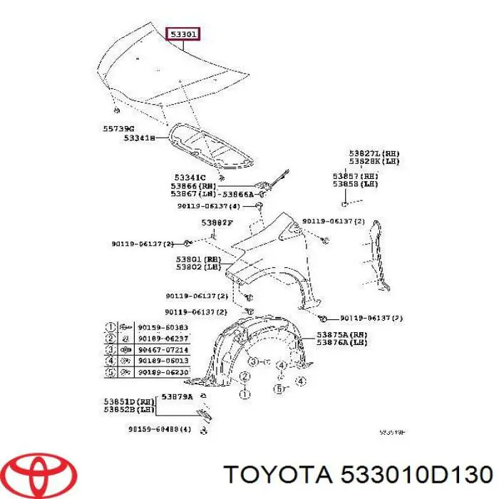 Capot para Toyota Yaris P13