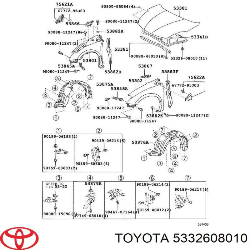 5332608010 Toyota