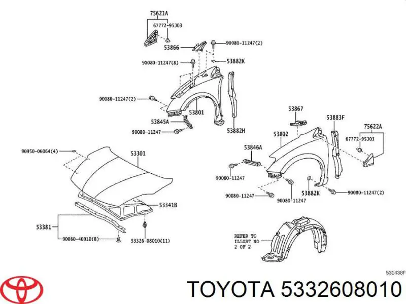 Comprar 5332608010 Toyota 