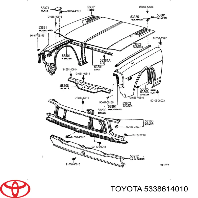 5338614010 Toyota