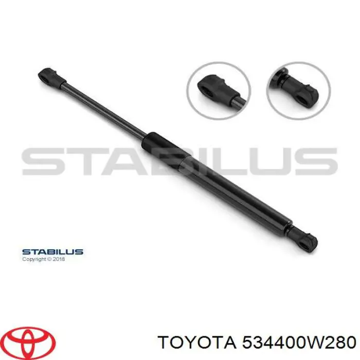 Muelle neumático, tapa delantera Toyota 534400W280 precio, desde 30,25 EUR