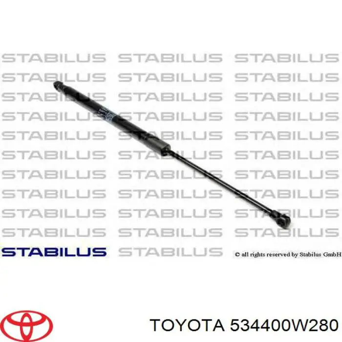 534400W280 Toyota muelle neumático, capó de motor