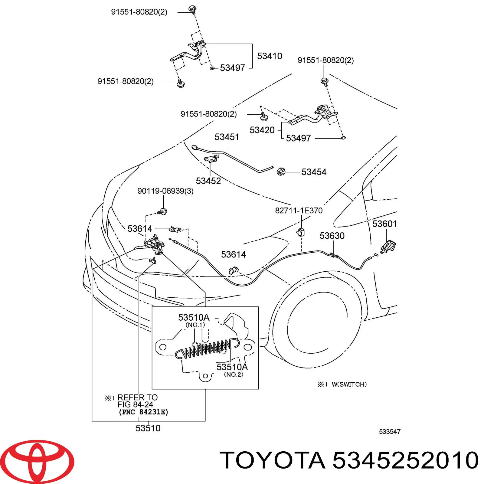 5345252010 Toyota