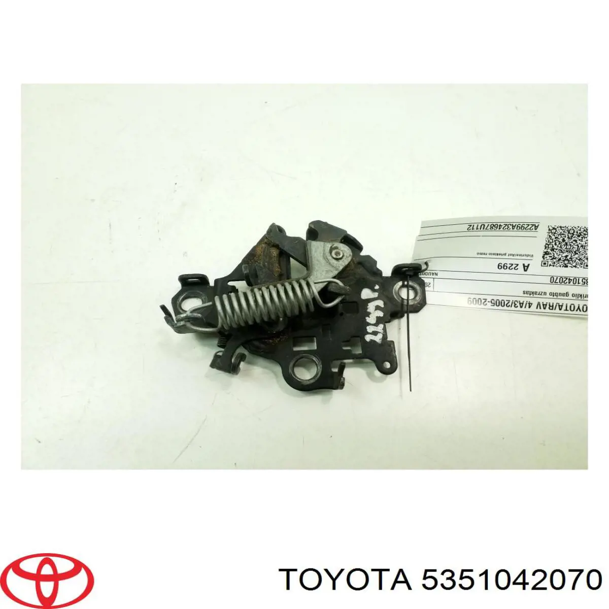 Cerradura de capó Toyota RAV4 III SUV (A3) (2005 - 2012) precio, desde 87,12 EUR