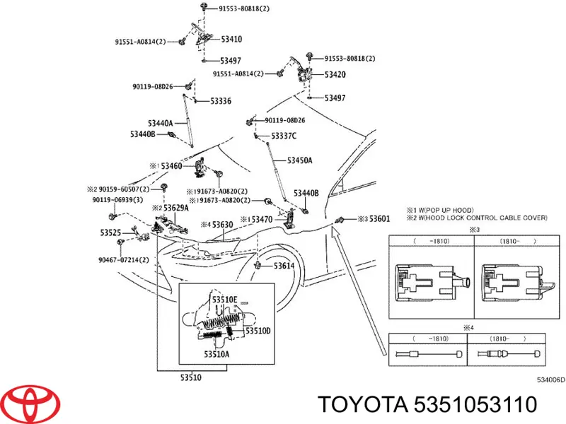 5351053110 Toyota