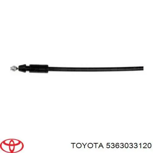 5363033120 Toyota cable de apertura de capó del motor