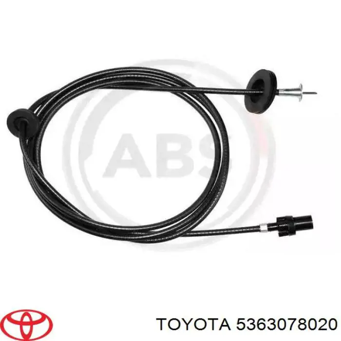 5363078020 Toyota cable de apertura de capó del motor