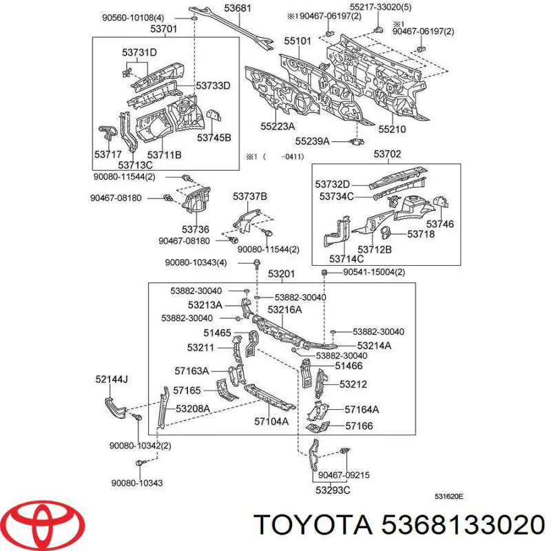 5368133020 Toyota