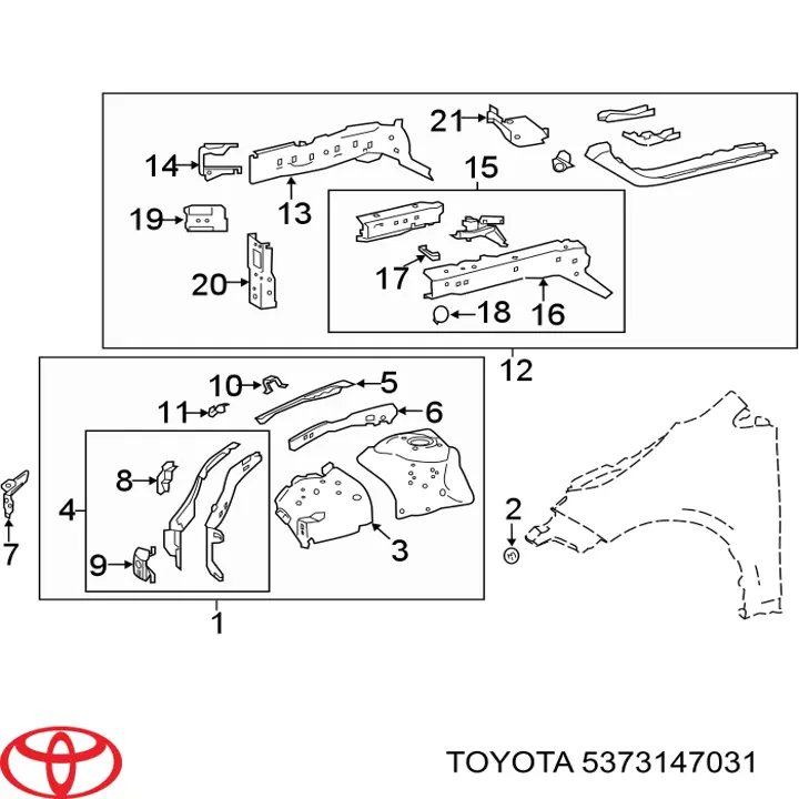 5373147031 Toyota