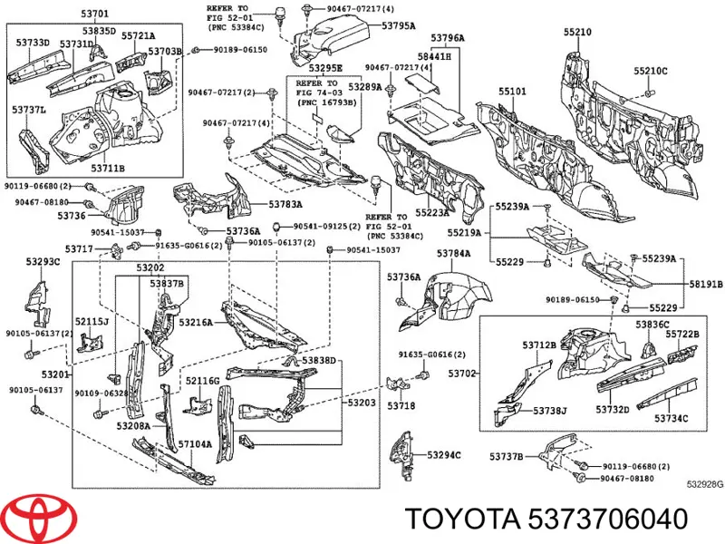 Guardabarros de guardia de un arco delantero de un ala para Toyota Camry (V50)