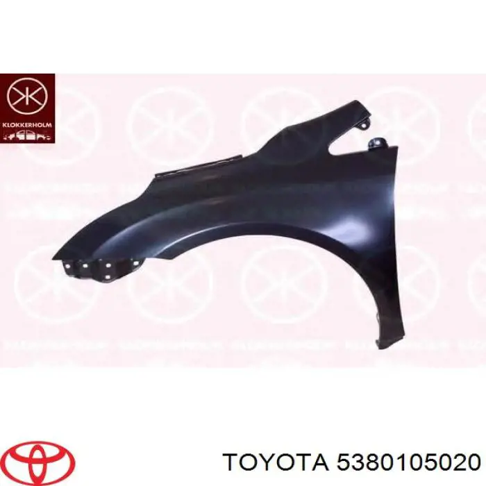Guardabarros delantero derecho para Toyota Avensis (T27)