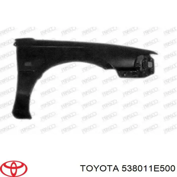 Guardabarros delantero derecho para Toyota Corolla (E9)