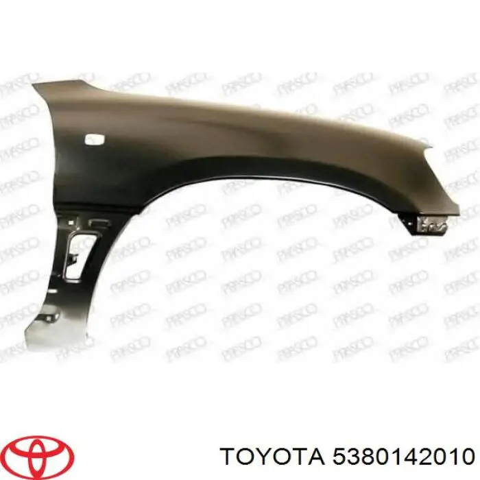 Guardabarros delantero derecho para Toyota RAV4 (XA)