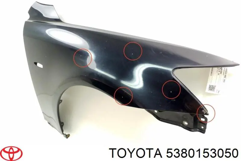 5380153050 Toyota guardabarros delantero derecho