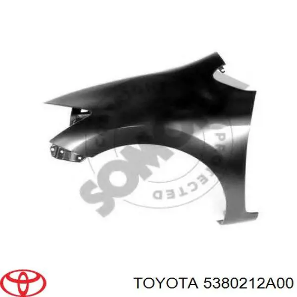 Guardabarros delantero izquierdo para Toyota Auris (E15)