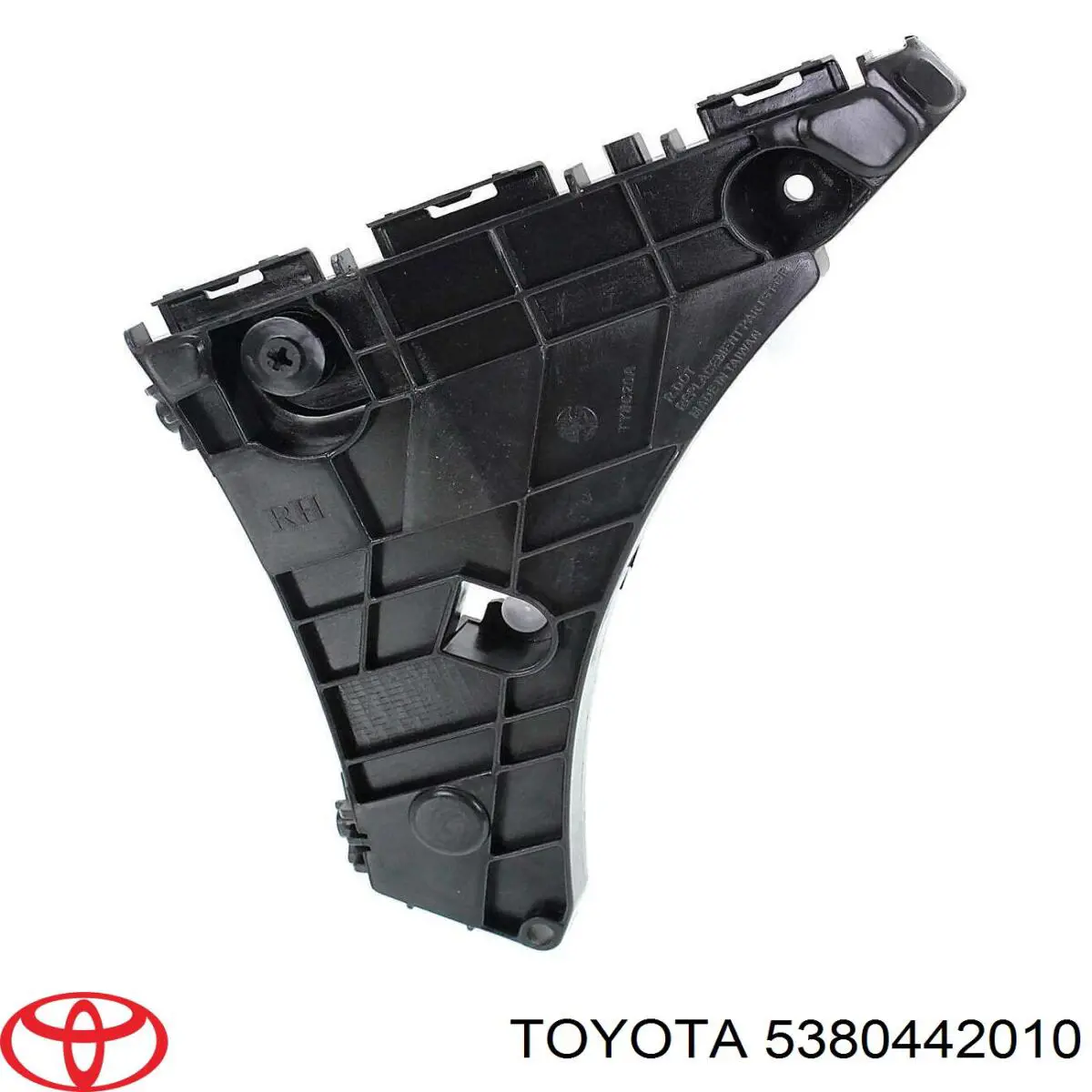 5380442010 Toyota soporte para guardabarros delantero, izquierda trasero