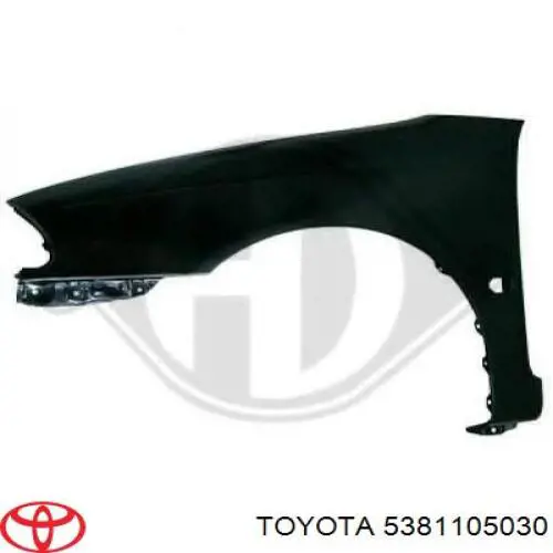 Guardabarros delantero derecho para Toyota Avensis (T22)