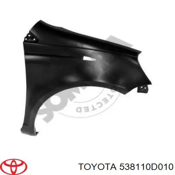 Guardabarros delantero derecho para Toyota Yaris (P10)