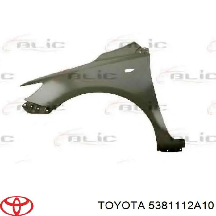 Guardabarros delantero derecho para Toyota Corolla (E15)