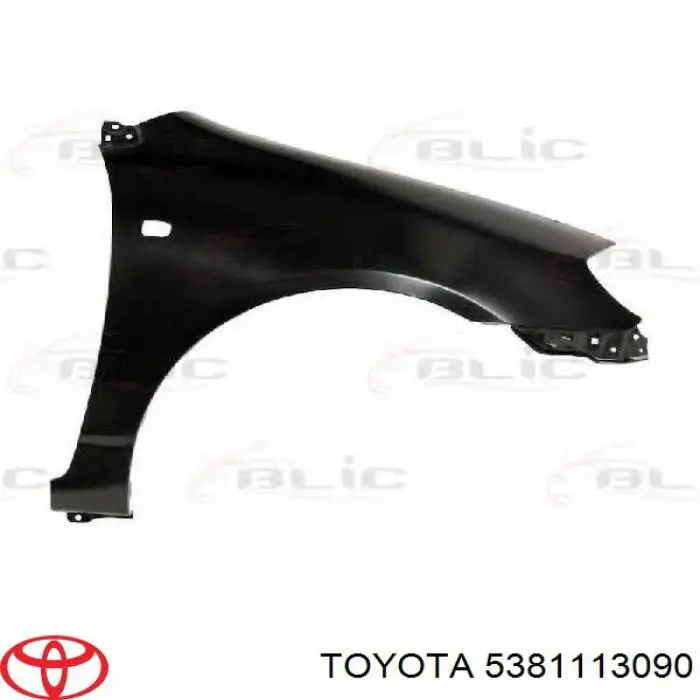 5381113090 Toyota guardabarros delantero derecho