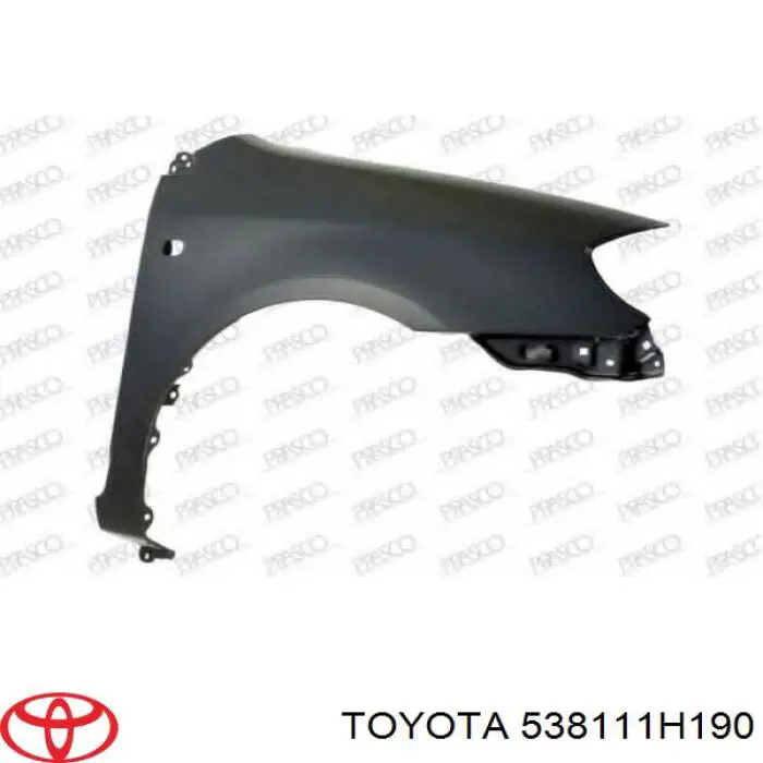 Guardabarros delantero derecho Toyota Corolla (E12)