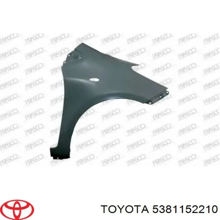 Guardabarros delantero derecho para Toyota Yaris (SP90)