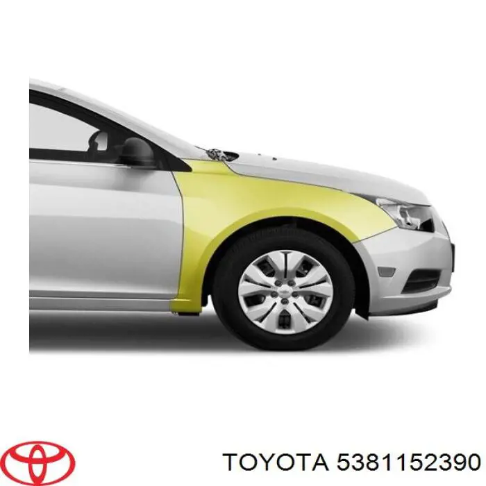 Guardabarros delanteros derecho Toyota 5381152390 precio, desde 77,77 EUR
