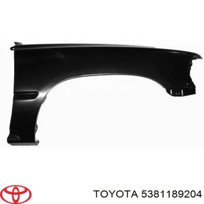 5381189202 Toyota guardabarros delantero derecho