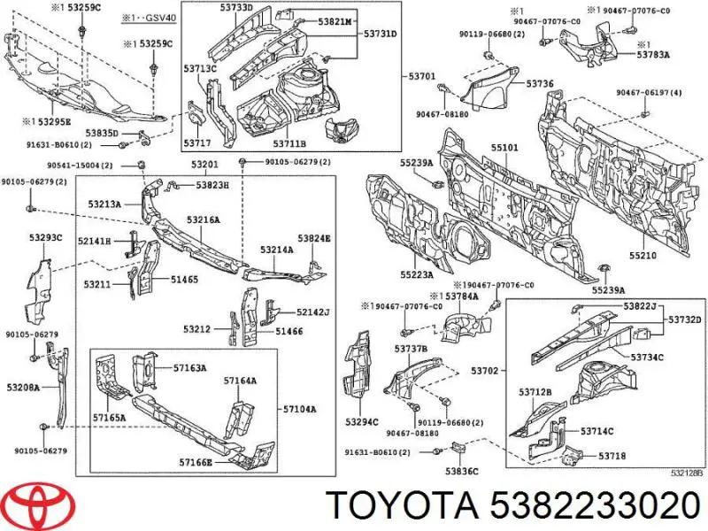 5382233020 Toyota