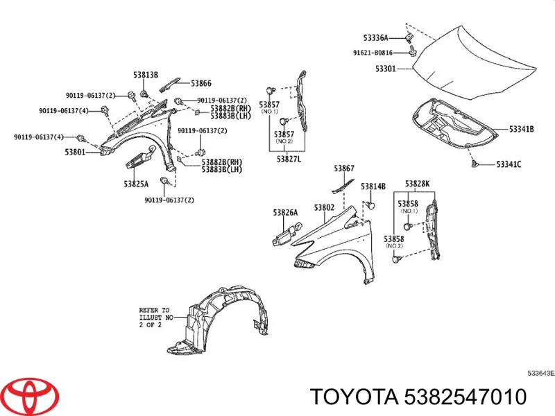 5382547010 Toyota 