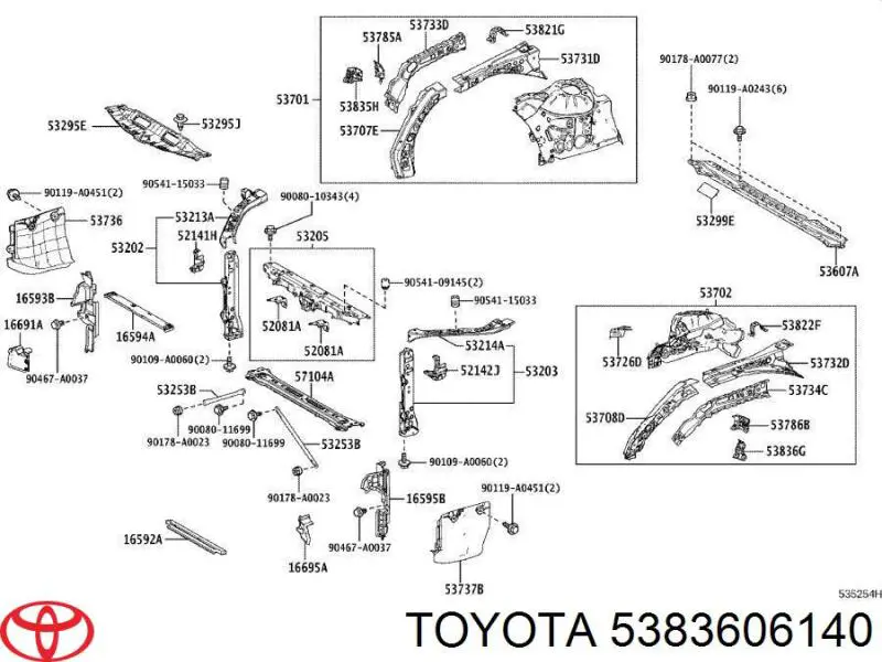 5383606140 Toyota