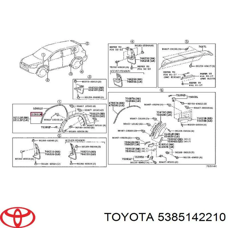 5385142210 Toyota