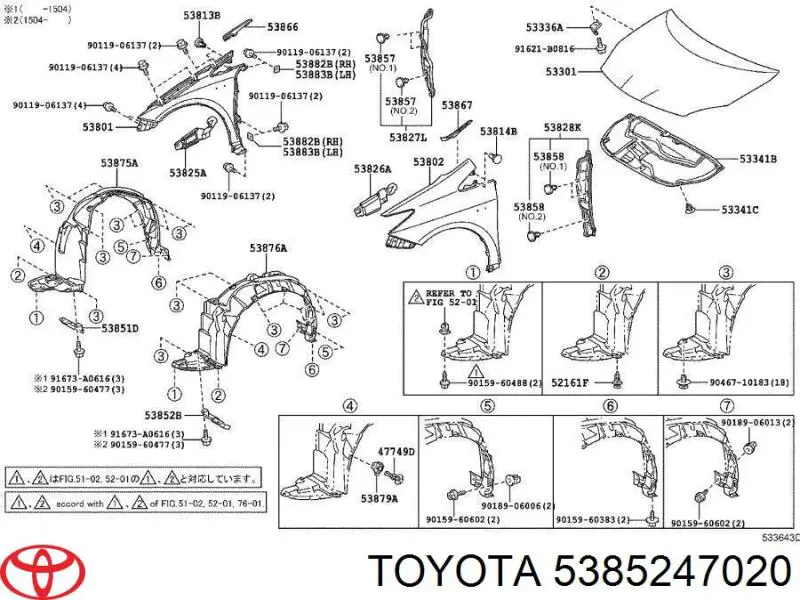  Toyota 5385247020 precio, desde 40,22 EUR