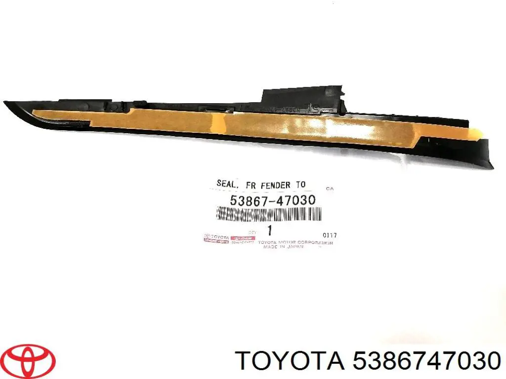 Moldura del guardabarros delantero izquierdo Toyota 5386747030 precio, desde 9,44 EUR