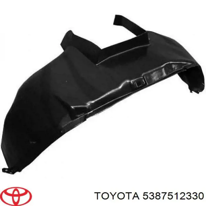 5387512330 Toyota guardabarros interior, aleta delantera, derecho