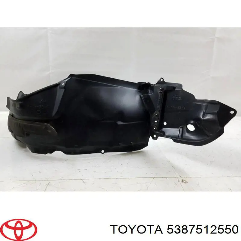 5387512550 Toyota guardabarros interior, aleta delantera, derecho