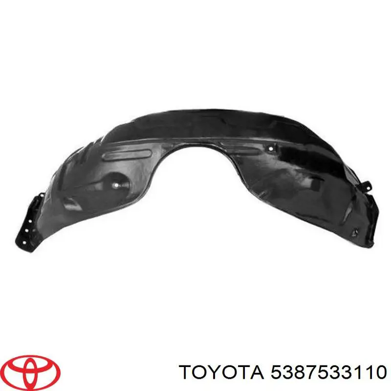 5387533110 Toyota guardabarros interior, aleta delantera, derecho