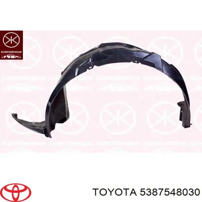 Guardabarros interior, aleta delantera, derecho para Lexus RX (U1_)