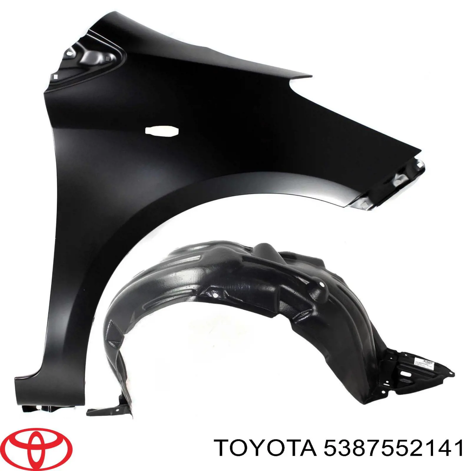 Guardabarros interior derecho, aleta delantera Toyota 5387552140 precio, desde 20,49 EUR