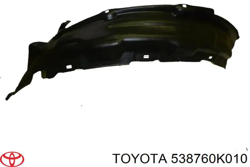 538760K010 Toyota guardabarros interior, aleta delantera, izquierdo