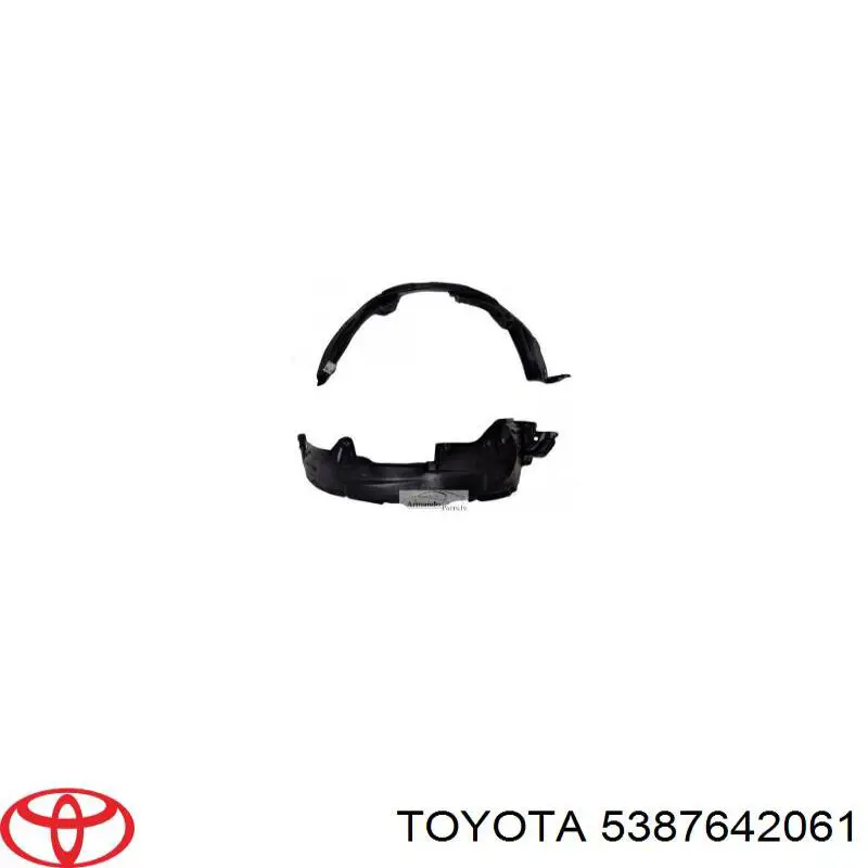 Guardalodos interior izquierdo, guardafango delantero Toyota 5387642061 precio, desde 16,89 EUR