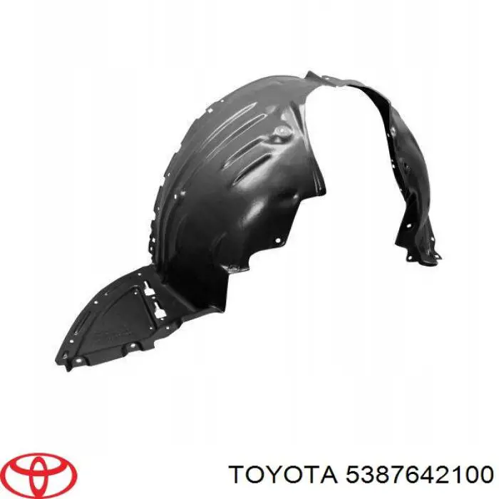 5387642100 Toyota guardabarros interior, aleta delantera, izquierdo