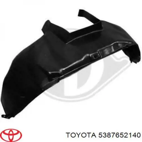 Guardabarros interior, aleta delantera, izquierdo para Toyota Yaris (SP90)